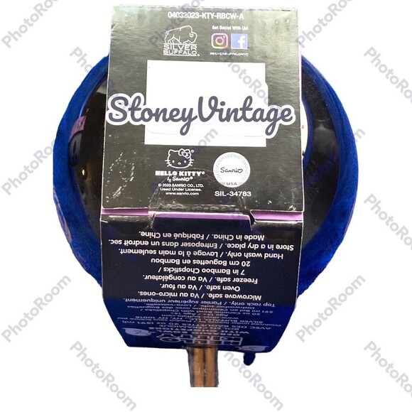 Hello Kitty Halloween Ceramic 20oz Bowl With Chopsticks Set of 2 Halloween Print - Picture 4 of 11